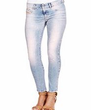 Livier light blue cotton blend jeggings