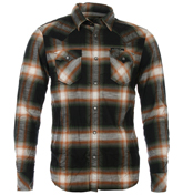 Swalky Black, Green and Brown Check Shirt