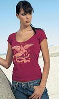 Diesel Womens Scoop Neck T-Shirt