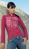 Diesel Womens Zip Through Sweat Shirt