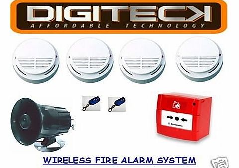 Digiteck L6- LATEST SMOKE / HEAT DETECTOR HMO WIRELESS FIRE ALARM