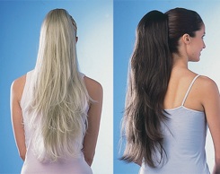 clip-on ponytail