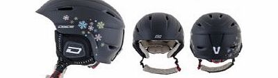 Venus Womens Matte Black Snow Helmet