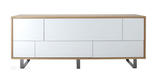 Alphason Conran AV1500 TV Cabinet - Light Oak