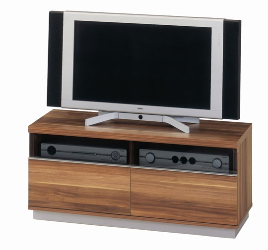 Jahnke Cuuba Media Line 110 TV Stand - Walnut