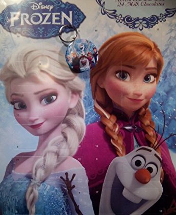 Disney Advent Calendar & Keyring Gift Pack * DISNEY FROZEN * New for Christmas 2014 - NUT FREE