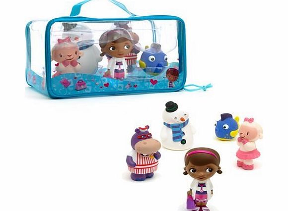 Disney Doc Mcstuffins 5 Figure Bath Set