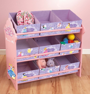 Princess Shelving Unit with Fabric Storage