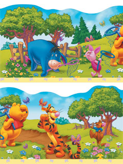 Winnie the Pooh Border Shaped 5m x 214mm