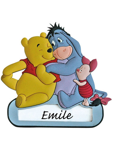 Winnie the Pooh Eeyore Piglet Door Name Plate