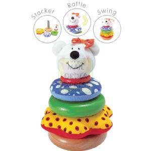 Soft Wood Polar Bear Stacker