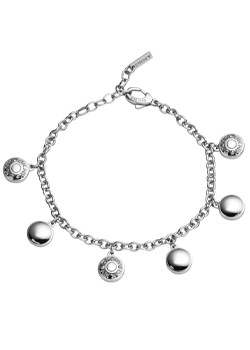 Logo Steel Charm Bracelet NJ1668