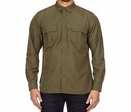 Army green K-1 utility shirt