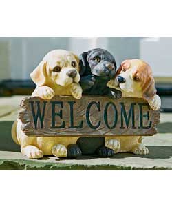 with Welcome Sign