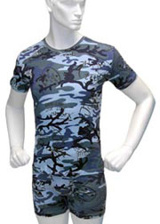 Camouflage Graffiti round neck t-shirt