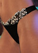 Embroidered Tulle thong