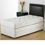 90cm Solitaire Platform Top 2 Drawer Single Divan Set