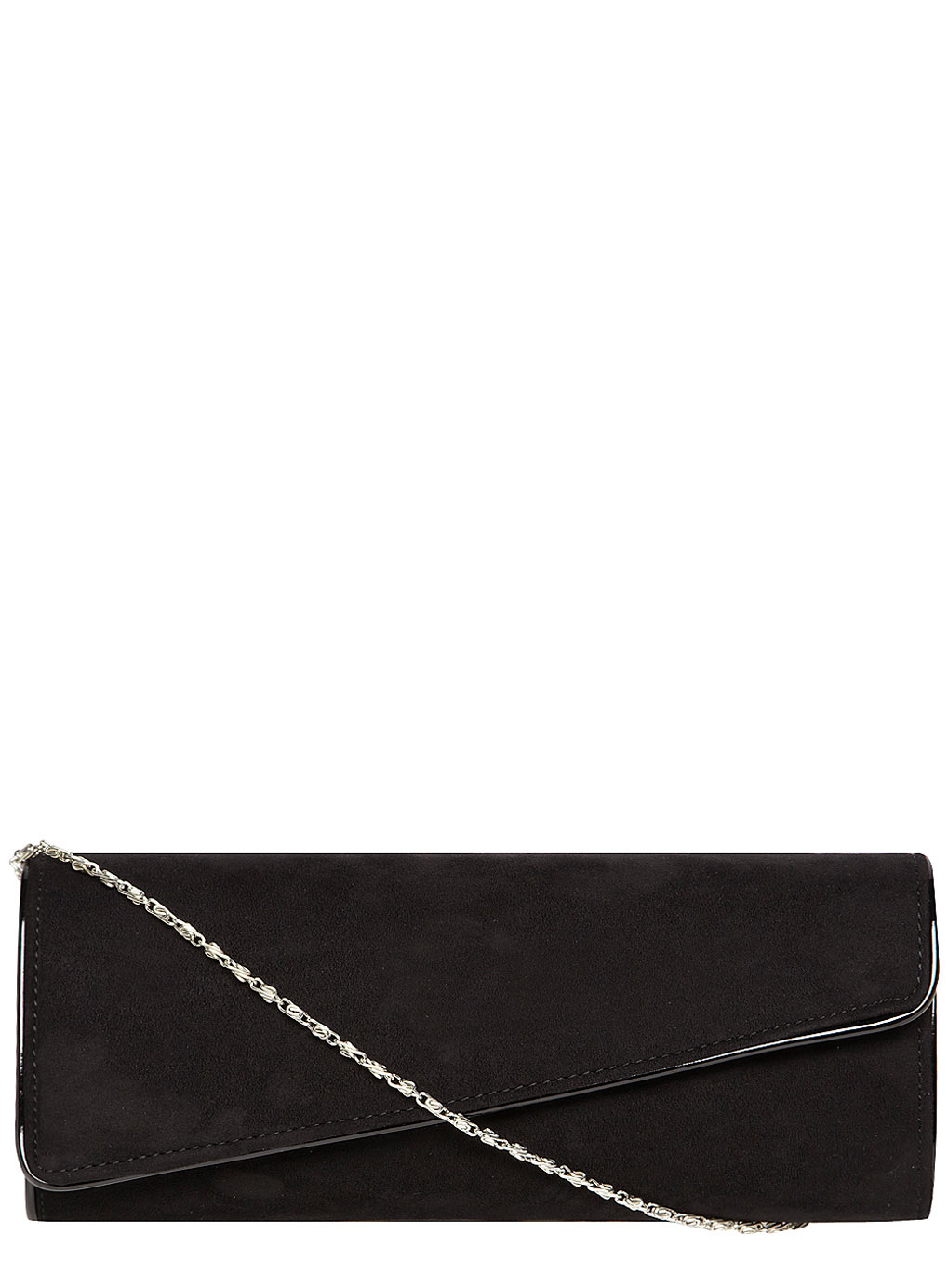 Black asymmetrical clutch 22102710