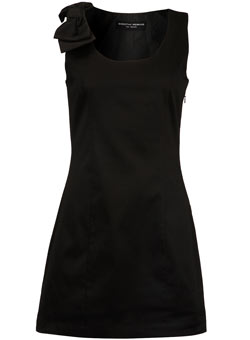 Black bow detail shift tunic