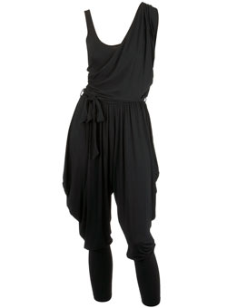 Black one shoulder jumpsuit