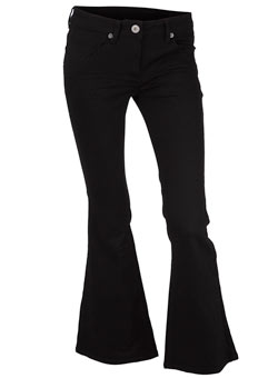 Black skinny flare jeans