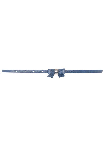 Blue mini bow waist belt