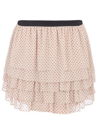 Dorothy Perkins Blush spot voile skirt