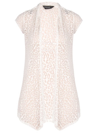 Dorothy Perkins Cream animal burnout cardigan