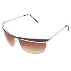 Gold flat top sunglasses