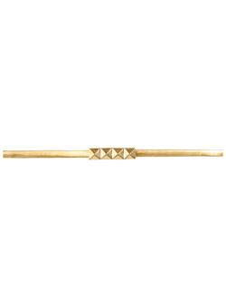 Gold pyramid stud metal belt