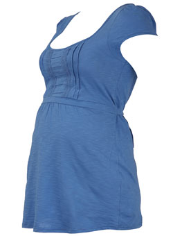 Dorothy Perkins Maternity blue tie-back top