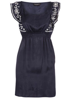 Dorothy Perkins Navy cutwork sleeve tunic