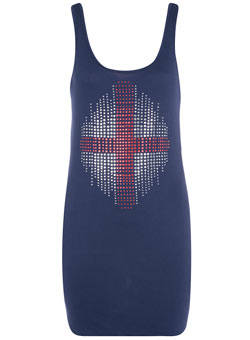 Dorothy Perkins Navy St George bling vest