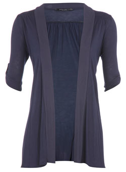 Dorothy Perkins Navy tab sleeve cardigan