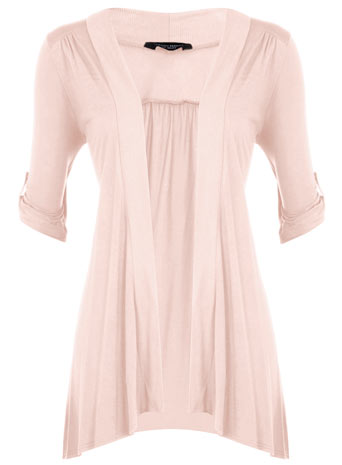 Dorothy Perkins Peach jersey drape cardigan