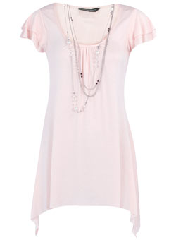 Dorothy Perkins Peach necklace top