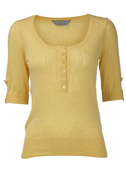 Petite lemon pointelle jumper