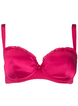 Dorothy Perkins Red silk satin bra