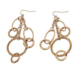 Ring drop earrings