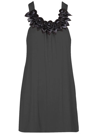 Dorothy Perkins Rise black rosette vest