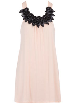 Dorothy Perkins Rise peach rosette vest