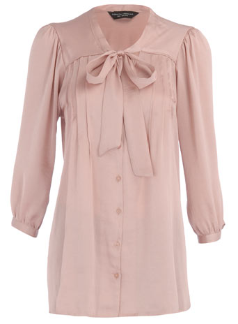 Dorothy Perkins Rose pintuck satin blouse