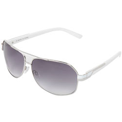 Silver aviator sunglasses