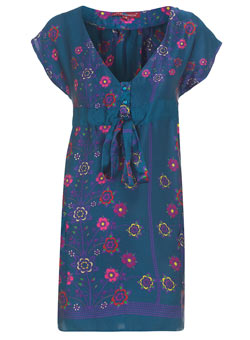 Dorothy Perkins Uttam navy floral tunic