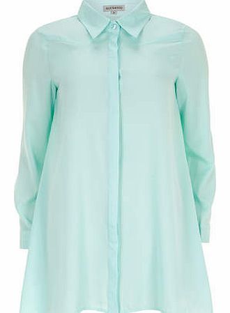 Womens Alice & You Aqua Shirt Dress- Blue