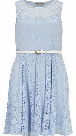 Womens Alice & You Blue Lace Sweetheart Dress-