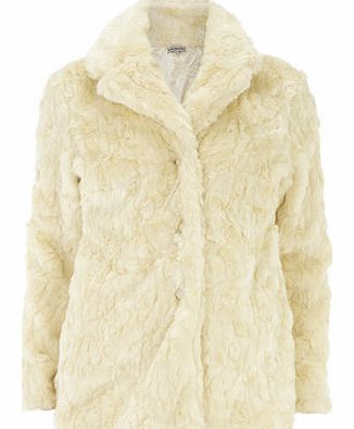 Womens Alice  You Cream Long Faux Fur Coat-