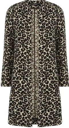 Dorothy Perkins, 1134[^]262015000710731 Womens Animal Print Jacquard Coat- Animal