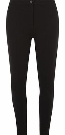 Dorothy Perkins Womens Black button front treggings- Black