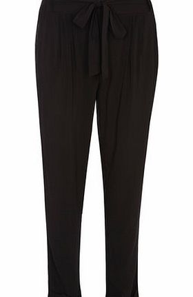 Dorothy Perkins Womens Black Tie Waist Joggers- Black DP14566910